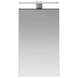Bathroom Mirror Cabinet Black Oak 30 x 10.5 x 50 cm 889016