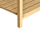 Garden Wooden Planters, Rectangular 8 Compartment Plant Stand, Oak Tone T3398P323950