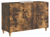 Sideboard Smoked Oak 89 x 34.5 x 80 cm Engineered Wood 894190