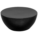 ZNTS Coffee Table Hammered Aluminium 70x30 cm Black 246510