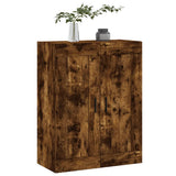 Wall Mounted Cabinet Smoked Oak 69.5x34x90 cm Engineered Wood 830401
