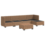6 pcs Rattan Lounge Set with Cushions GENDT Natural Rattan 3429850
