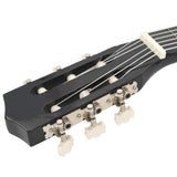 8 Piece Classical Guitar Beginner Set Black 1/2 34" 70127