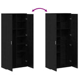 Highboard 80 x 35 x 180 cm Engineered Wood Black oak 3365563