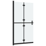 151195 Foldable Walk-in Shower Wall Frosted ESG Glass 100x190 cm