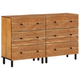 Side Cabinets 2 pcs 60x33x75 cm Solid Wood Acacia 3206285