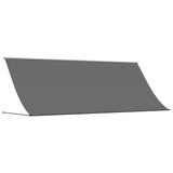 Retractable Awning Anthracite 400x150 cm Fabric and Steel 368756