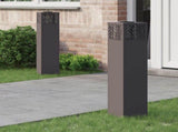 Solar LED Pathway Light 2 pcs Black Cold Rolled Steel 879730
