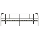 DayBed Frame without Mattress Grey Metal 90x200 cm 284674