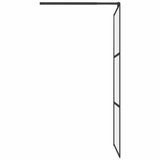 Shower walls Black 80 x 195 cm Glass and Aluminium 151876
