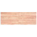 Bathroom Countertop Light Brown 140x50xcm Treated Solid Wood 3156149