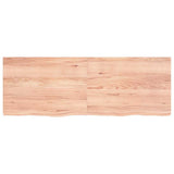 Bathroom Countertop Light Brown 140x50xcm Treated Solid Wood 3156149