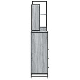 4 Piece Bathroom Furniture Set Grey Sonoma Engineered Wood 3301288