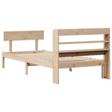 Bed Frame without Mattress 90x200 cm Solid Wood Pine 3306613