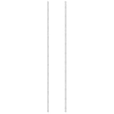 Wall Mounted Wine Rack for 36 Bottles 2 pcs White Iron 340889