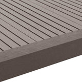5 pcs Decking Angle Trims WPC 170 cm Dark Brown 45022