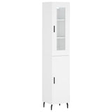 Highboard White 34.5x34x180 cm Engineered Wood 3199185