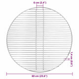 BBQ Grill Grate Silver 60 x 60 cm Stainless Steel 42008309