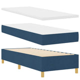 Box Spring Bed with Headboard Blue 80 x 200 cm Fabric 3339657