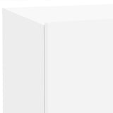 Bedside Cabinet with LED Lights White 70x36x40.5 cm 836777