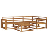 Outdoor Sofa Set 5 pcs Natural Solid Acacia Wood 3367547