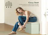 Elegant Eight Shoe Bench, with Top Seat - Green T3398P344254