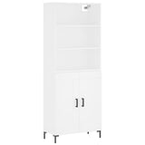 Highboard White 69.5x34x180 cm Engineered Wood 3189957