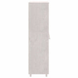 Wardrobe "HAMAR" White 89x50x180 cm Solid Wood Pine 340481