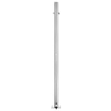 Garden Shower with Grey Base 220 cm Stainless Steel 3070783