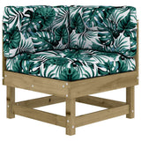 Corner Sofas with Cushions 2 pcs Impregnated Wood Pine 825456