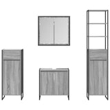 Bathroom Furniture Set with Drawer Grey Sonoma Engineered Wood 3403055