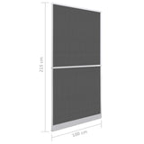Hinged Insect Screen Manual White and Black 100 x 215 cm 42047047