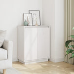 Sideboard White 60x34x75 cm Solid Wood Pine 813346