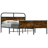 Bed Frame without Mattress 140x200 cm Sonoma Oak Engineered Wood 4100393
