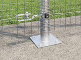Welded Wire Fence with Concrete Base 25 x 1.2 m 3352323