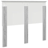 Headboard with Headboard Grey Sonoma 120 cm Engineered wood 887787