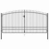 Double Door Fence Gate "Woerden" with Spear Top 400x249,5 cm 145742
