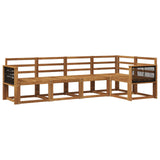 Outdoor Sofa Set 5 pcs Natural Solid Acacia Wood 3385210