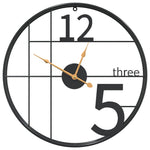 Wall Clock Black 50 cm Iron 4008401