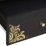 TV Cabinet with Drawer Black 105 x 33 x 46 cm Solid Mango Wood 4018822