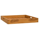 Serving Tray 50x50 cm Solid Teak Wood 315457