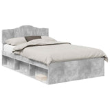 Bed Frame with Headboard Concerte 120 x 190 cm Solid Pine Wood 3412928