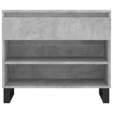 Shoe Cabinet Concrete Grey 70x36x60 cm Engineered Wood 831448
