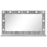Vanity Mirror Rectangular Grey Sonoma 80 x 45 x 18 cm 868322