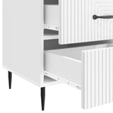 Bedside Cabinet with Drawer High Gloss White 43 x 41 x 66.5 cm 894789