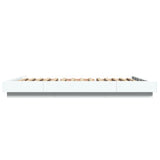 Bed Frame with LED Lights without Mattress White 120x200cm 3281105