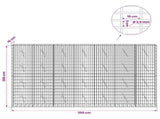 Gabion with 3.5 mm Wire and 5x10 cm Mesh 350x10x200 cm 3462577
