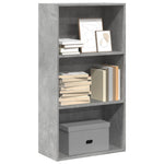 ZNTS Bookcase Concrete Grey 60x30x114 cm Engineered Wood 857902