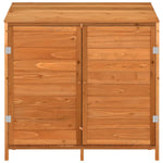 Garden Shed Brown 102x52x112 cm Solid Wood Fir 152185