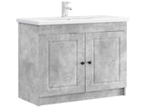 Bathroom under Sink Cabinet Concrete Grey 56 x 37.5 x 81 cm 890067